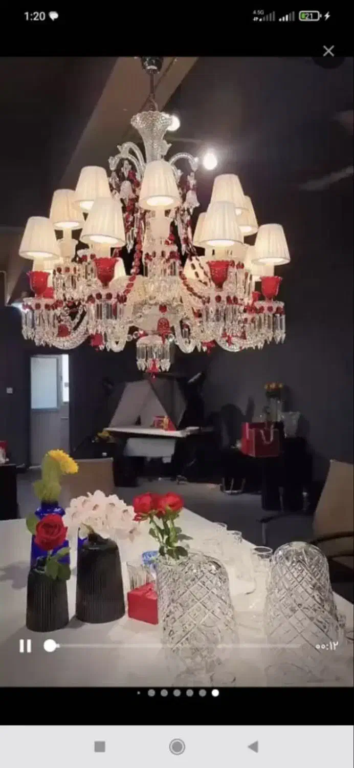 لوستر کریستالی|لوستر و چراغ آویز|رباطکریم, رباطکریم|دیوار