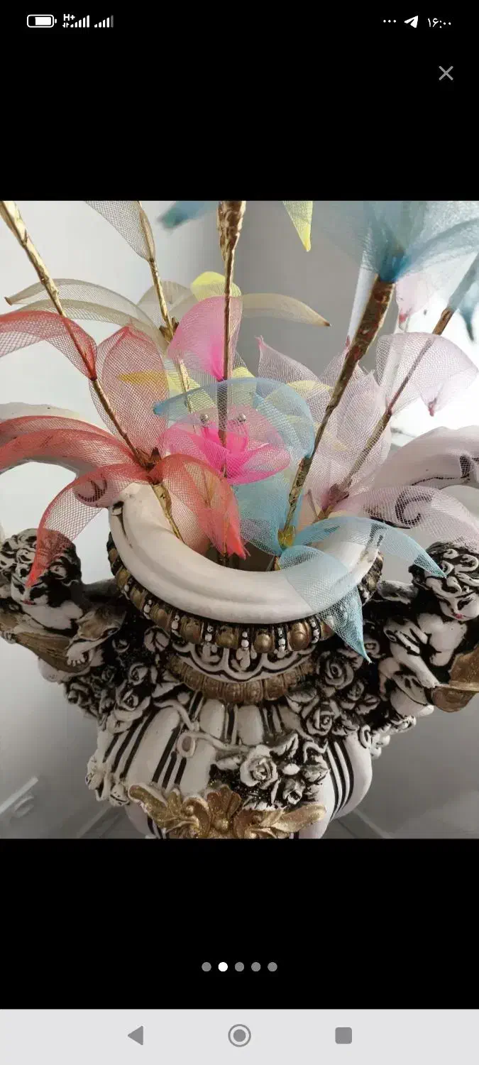 گلدان با پایه کاملا نو|گل مصنوعی|پاکدشت, شهرک انقلاب|دیوار