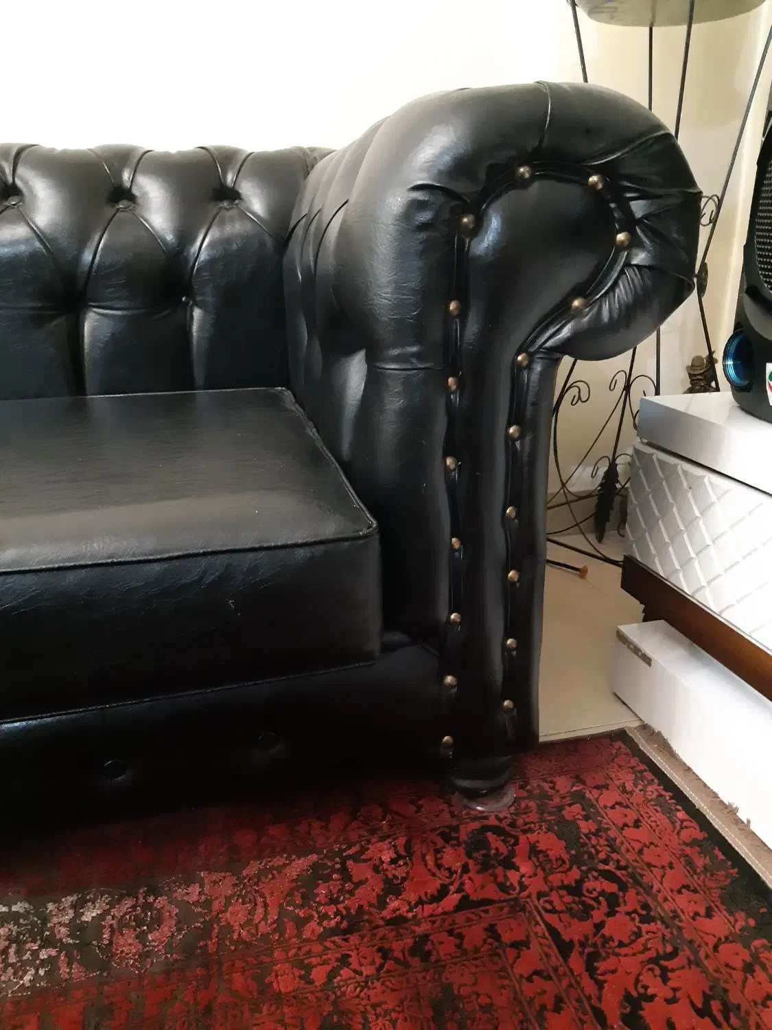 مبل چرم سه نفره مدل آمریکایی|مبلمان خانگی و میز عسلی|تهران, حشمتیه|دیوار