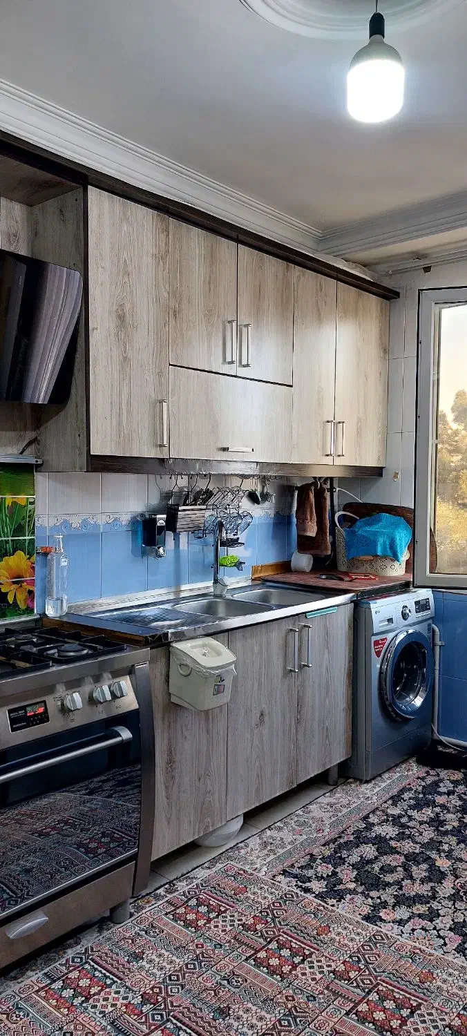 کابینت با هود وسینگ وشیرآلات|آب‌چکان و نظم‌دهنده ظروف|اسلام‌شهر, شهرک قائمیه|دیوار