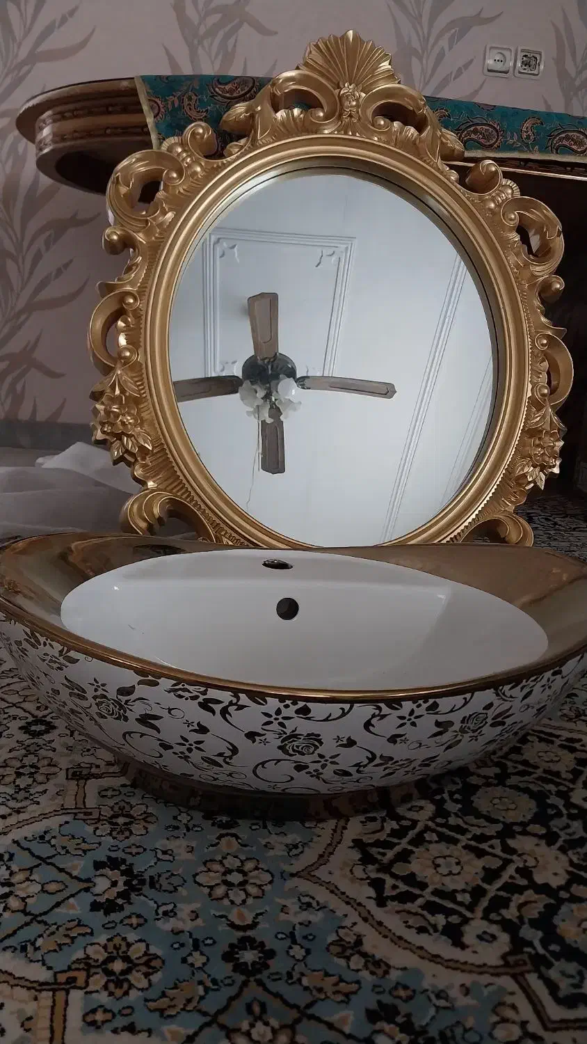 فروش رو شویی و آینه دستشویی نو|لوازم سرویس بهداشتی|ساری, |دیوار