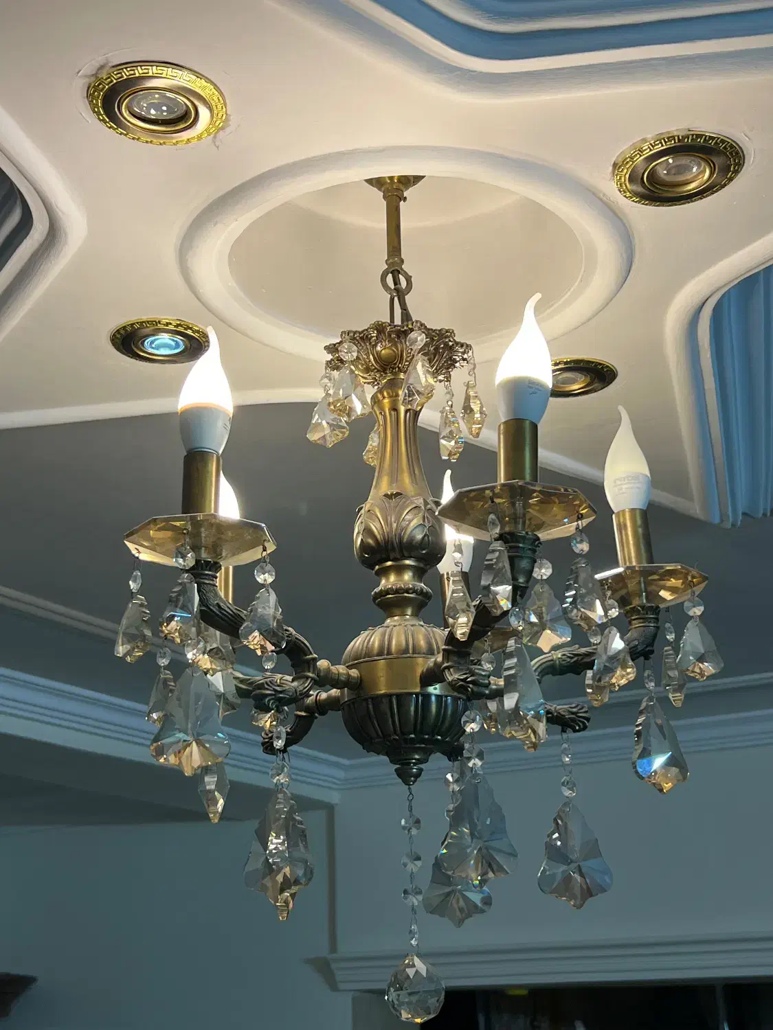 لوسر پنج شاخه ۴ میلیون|لوستر و چراغ آویز|گرگان, |دیوار