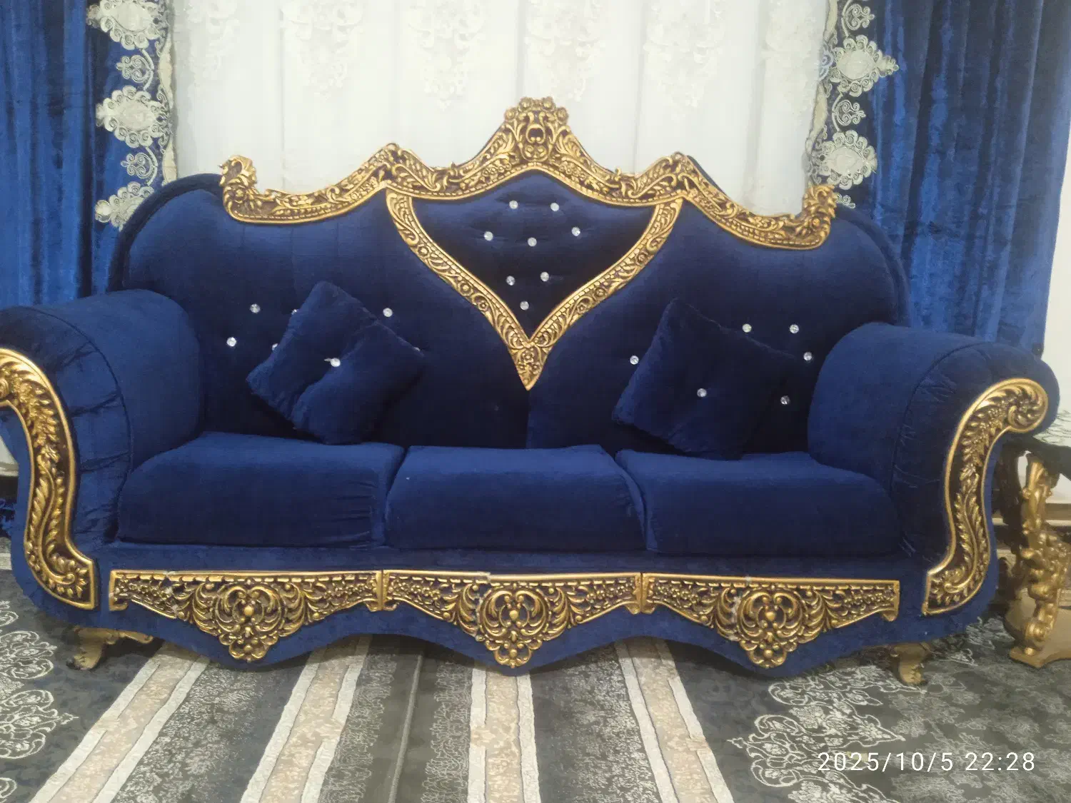 مبل شزلون ۸ نفره|مبلمان خانگی و میز عسلی|تربت جام, معدآباد|دیوار