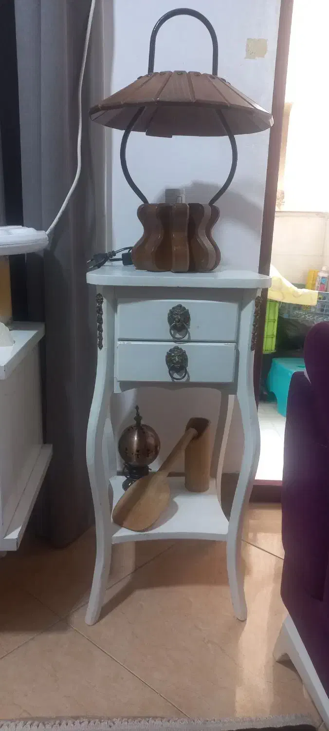 میز تلفن سفید|میز تلفن|ساری, |دیوار