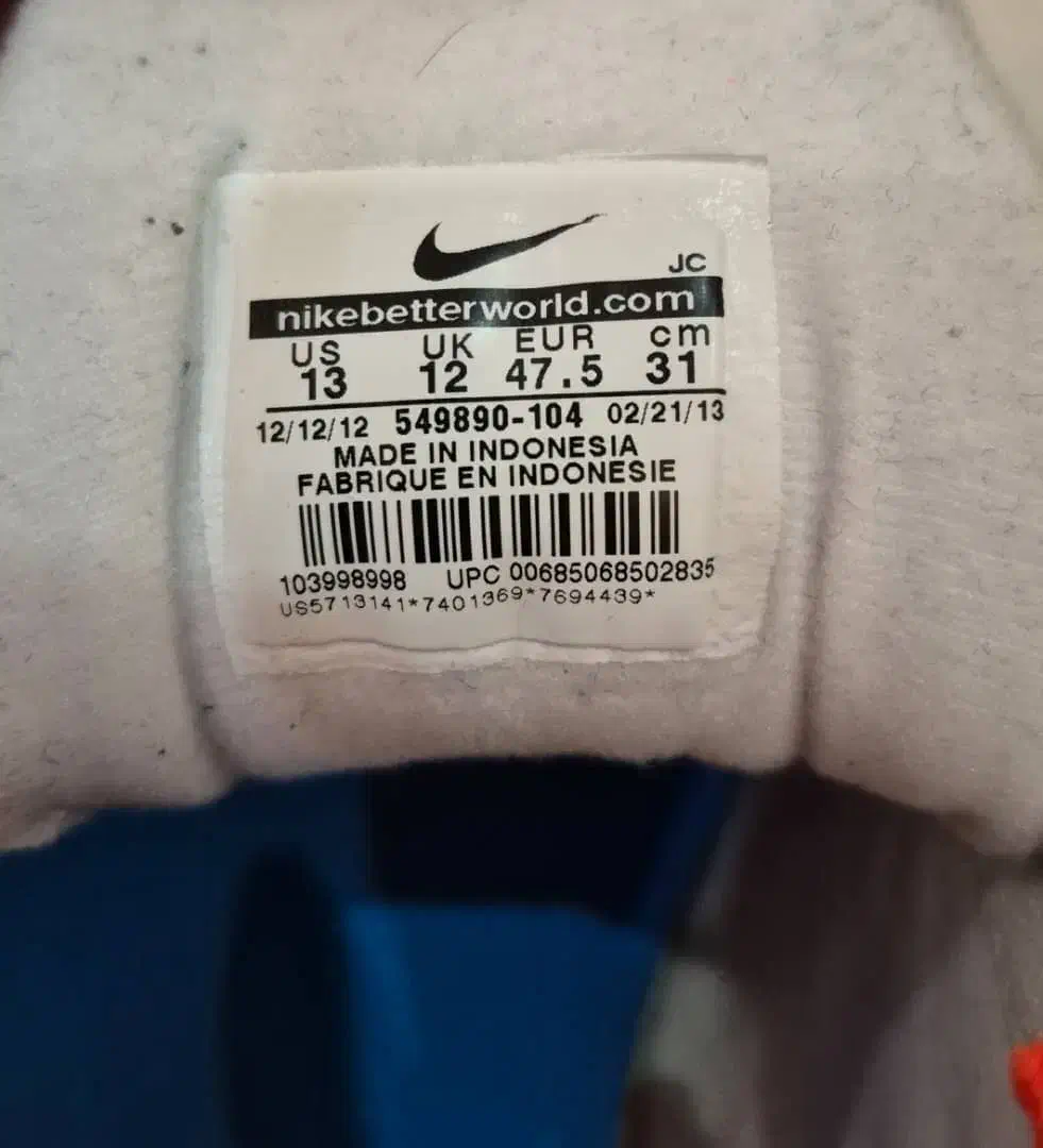 کتانی نایک  سایز  47.5|کیف، کفش، کمربند|شهریار, رضی آباد بالا|دیوار