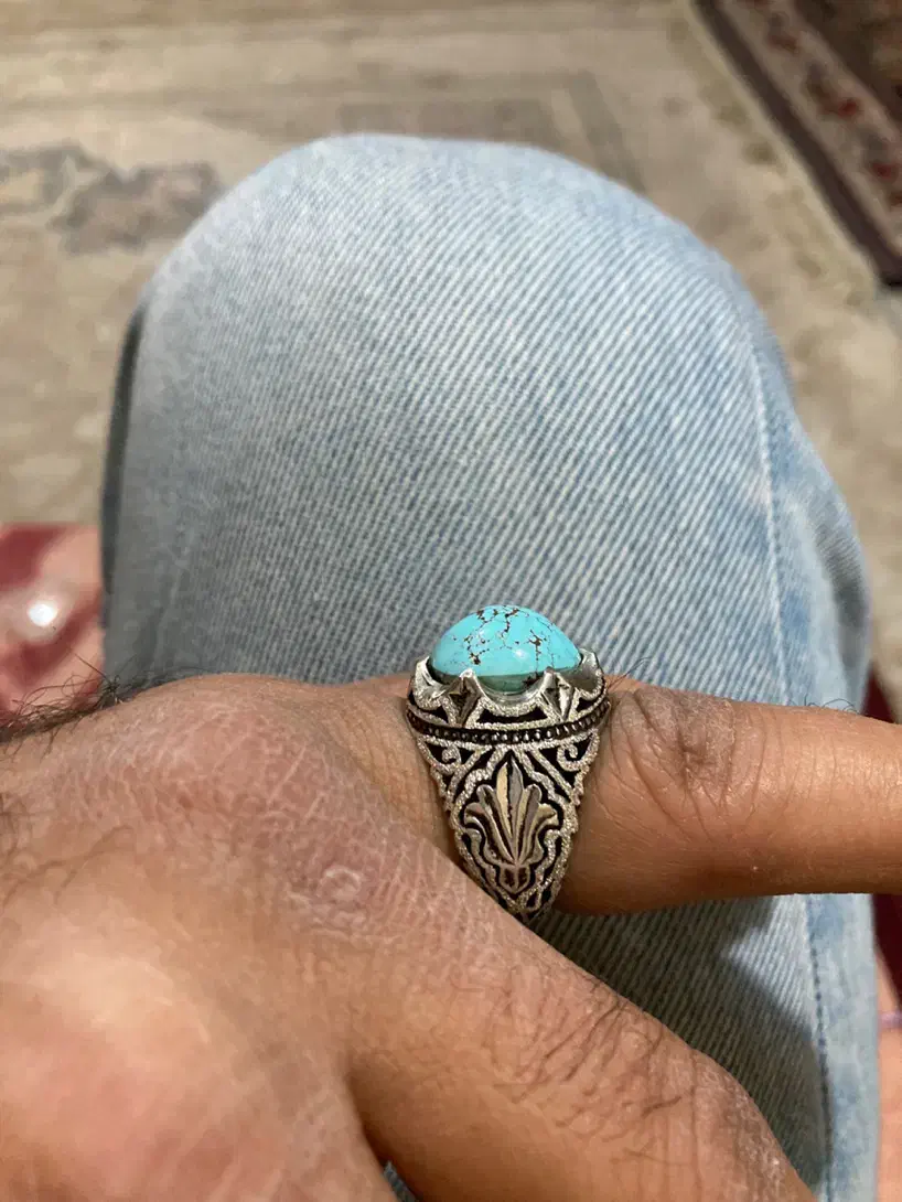 انگشتر فیروزه رکاب دست عیار بالا|جواهرات|تهران, افسریه شمالی|دیوار