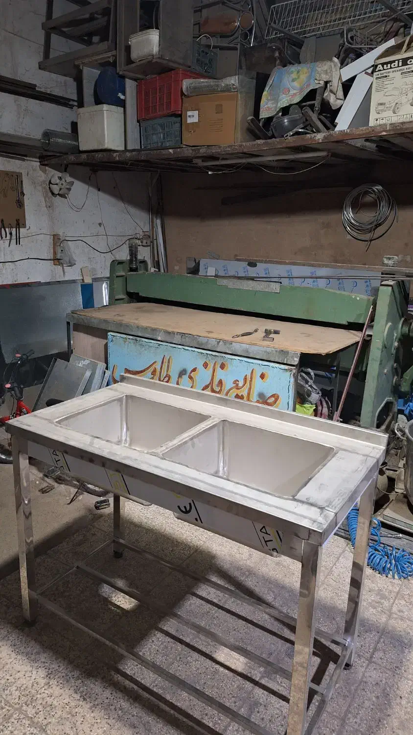 میز کار استیل و سینک|کافی‌شاپ و رستوران|کاشمر, |دیوار