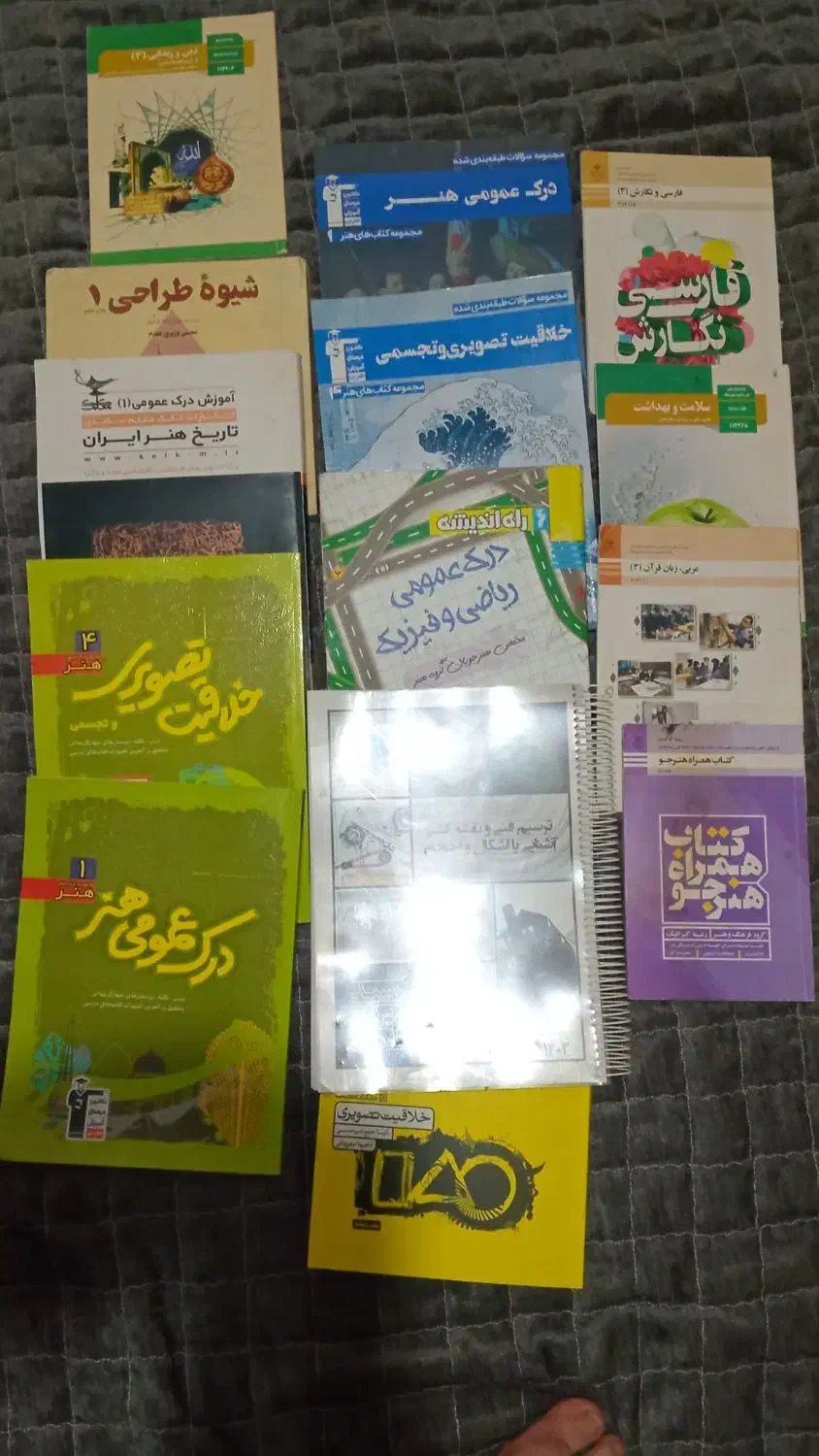 کتا بهای اموزشی رشته گرافیک برای کنکور|کتاب و مجله آموزشی|رشت, رودبارتان|دیوار