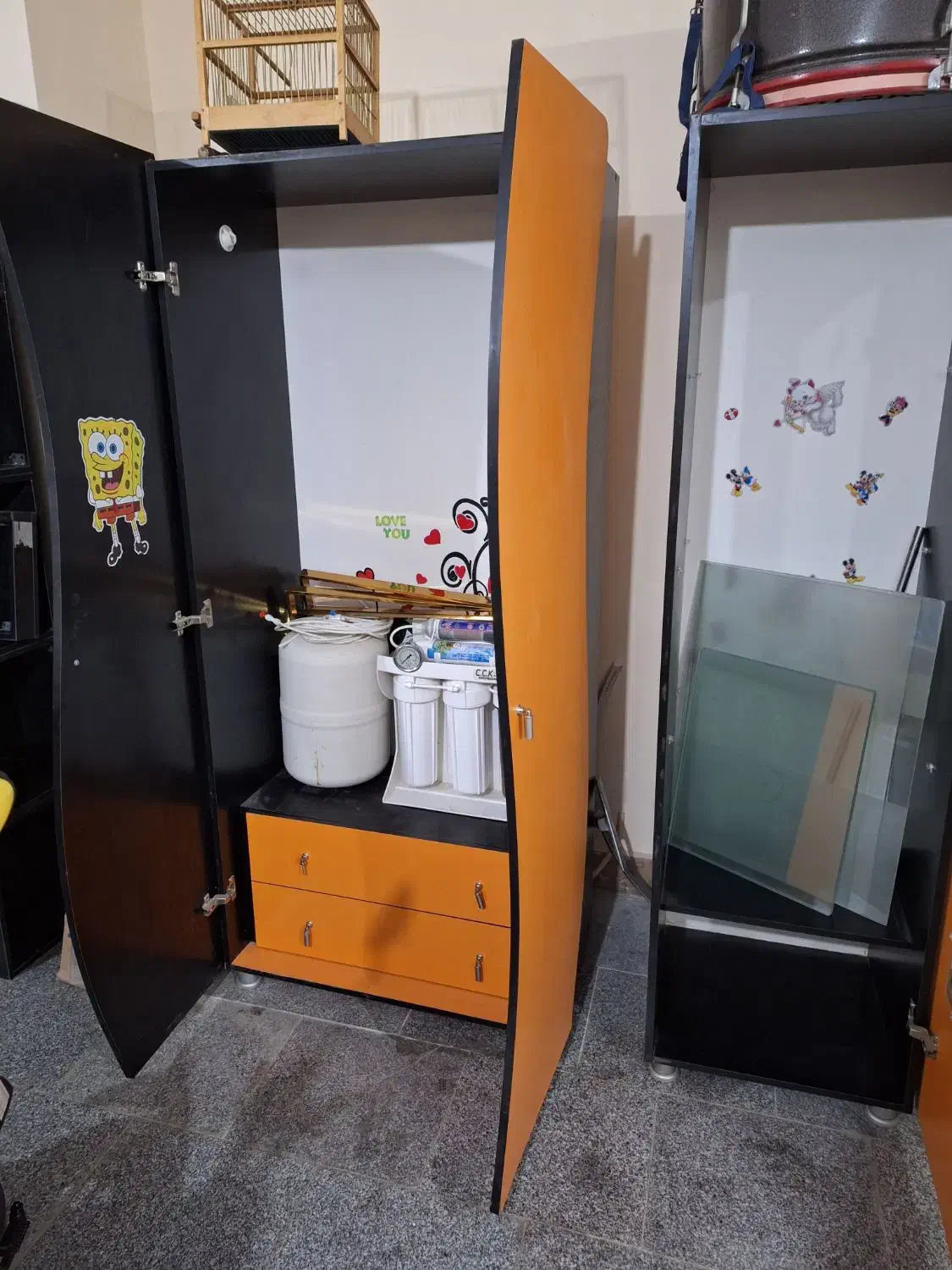 کمد ام دی اف|جاکفشی، کمد، دراور|قدس, شهرقدس|دیوار