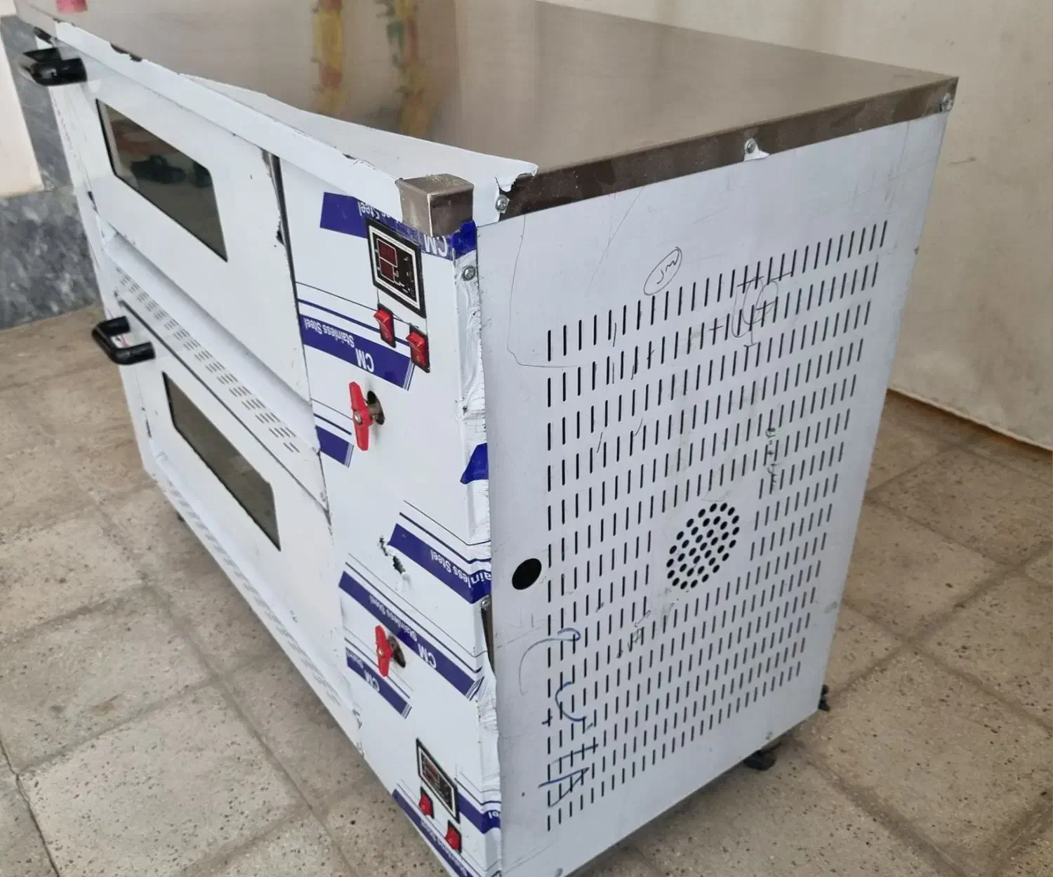 فر پیتزا ترموستاتیک گازی دو طبقه|اجاق گاز و لوازم برقی پخت‌وپز|شیروان (خراسان), |دیوار