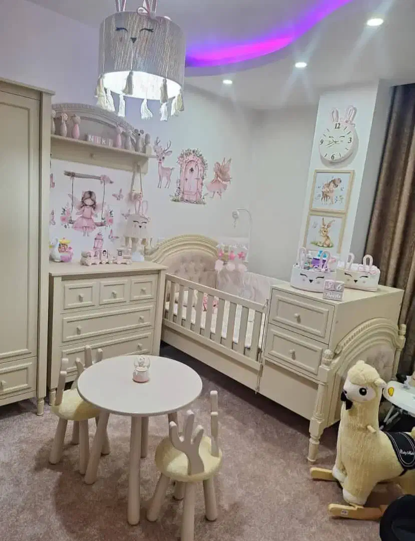 سرویس خواب نوزاد از جنس چوب گرجستان اقساط ویژه|اسباب و اثاث بچه|فیروزکوه, |دیوار