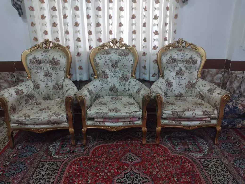 مبل سلطنتی ۹ نفره|مبلمان خانگی و میز عسلی|سورک, |دیوار