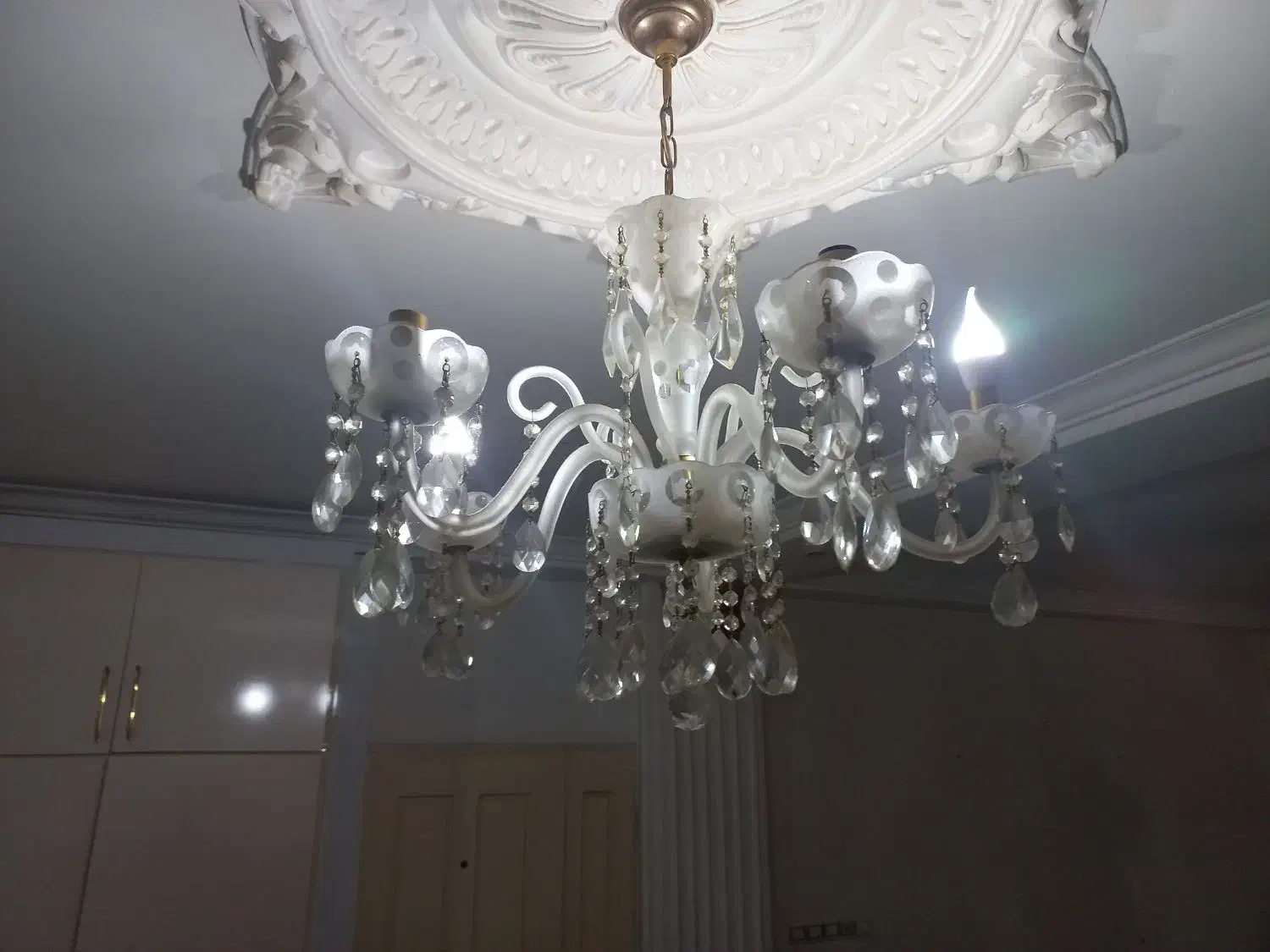 لوستر شیشه ای|لوستر و چراغ آویز|ارومیه, |دیوار