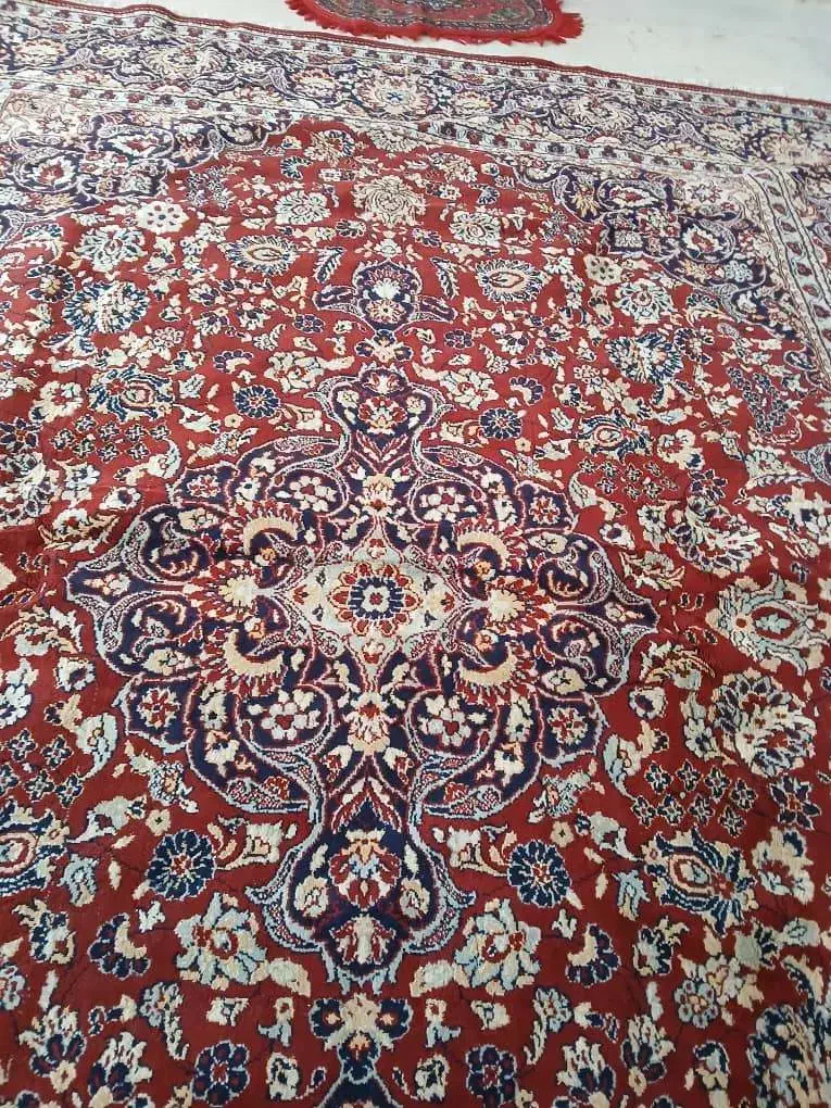 فرش ماشینی ۱۲ متری قدیمی بسیار تمیز|فرش|خوی, |دیوار