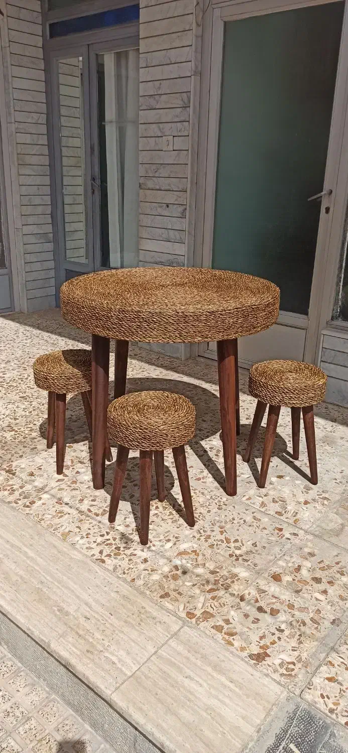 مبل ومیز نهار خوری حصیری|مبلمان خانگی و میز عسلی|خمینیشهر, |دیوار