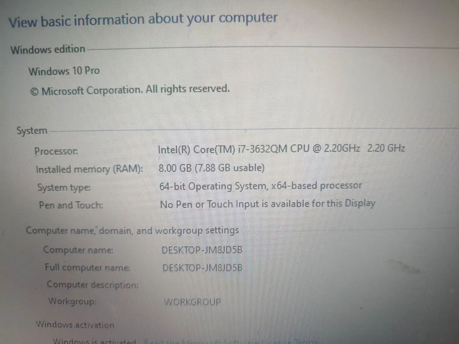 لپ تاپ Sony نسبتاً گیمینگ مخصوص بازی و دانشجویی|رایانه همراه|مشهد, صیاد شیرازی|دیوار