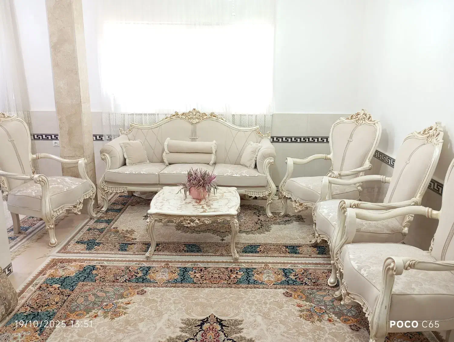 مبل سلطنتی چوبی اصل|مبلمان خانگی و میز عسلی|سردشت, |دیوار