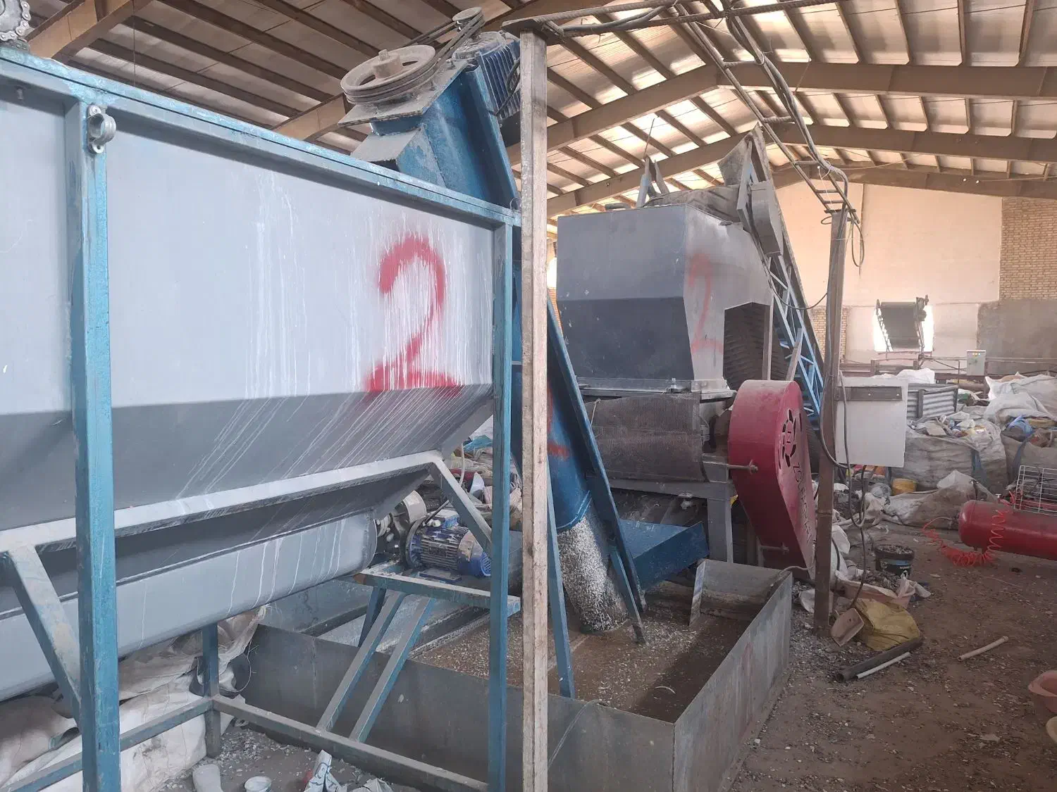 خط شستشو نایلون و پلاستیک بازیافتی|ماشینآلات صنعتی|فولادشهر, فولادشهر|دیوار