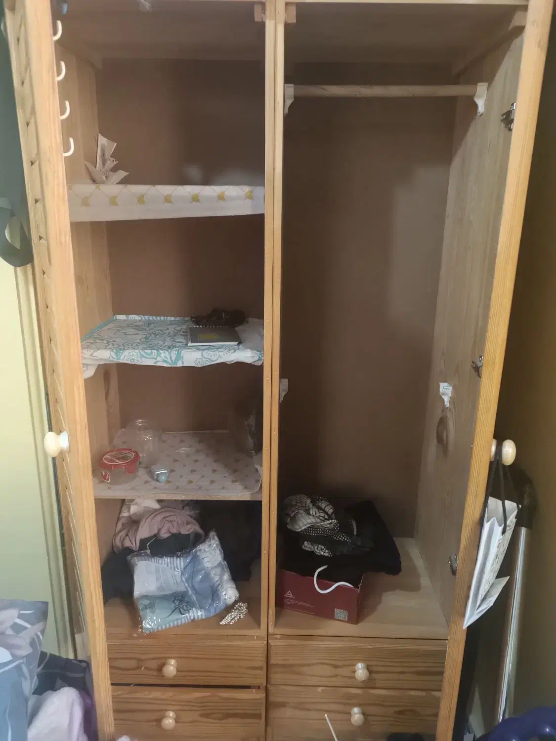 کمد کاملا سالم سالم سه تیکه جدا از هم|جاکفشی، کمد، دراور|تهران, حافظیه|دیوار