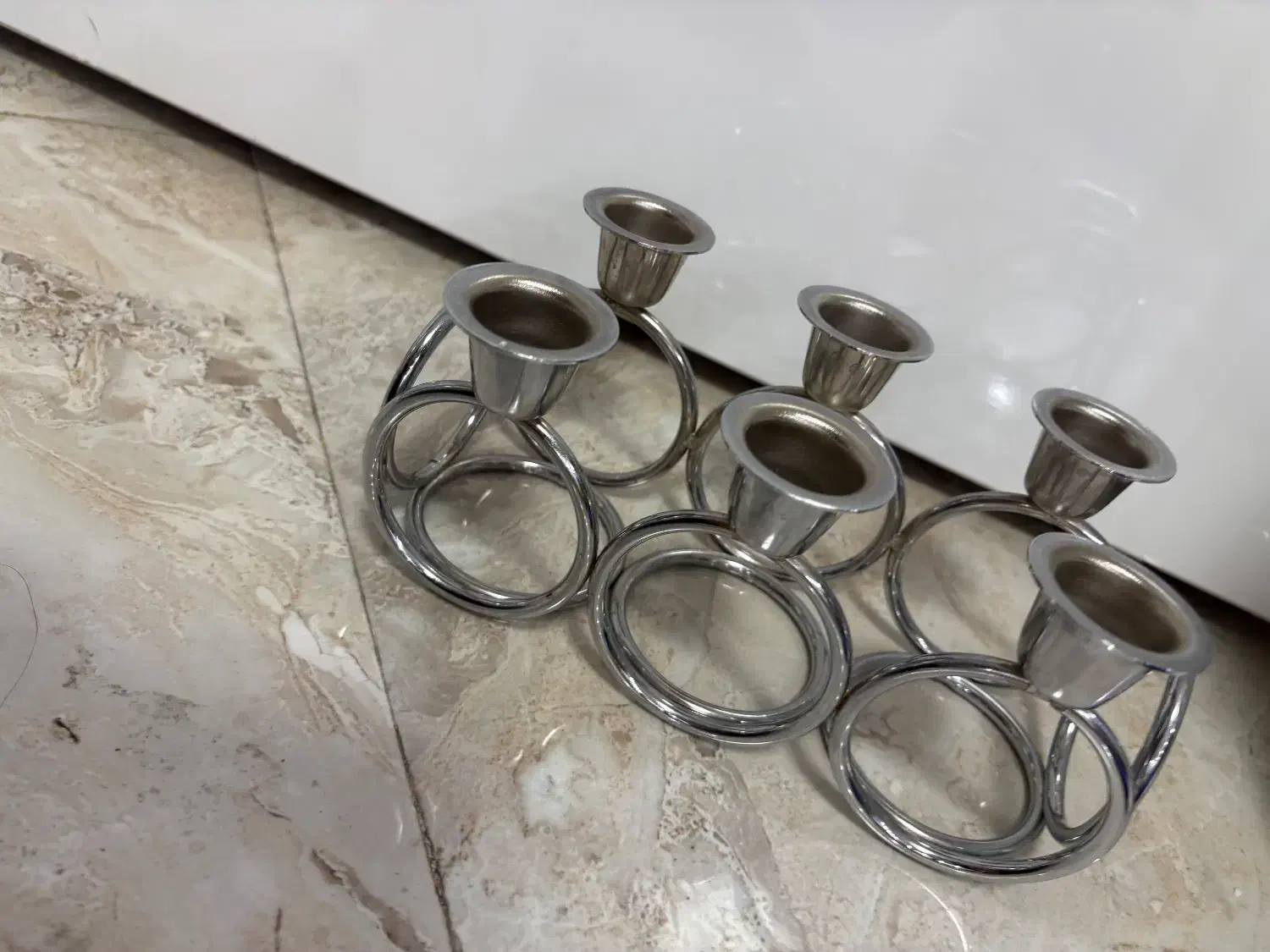 شمعدان استیل|صنایع دستی و سایر لوازم تزئینی|شهریار, شهریار|دیوار