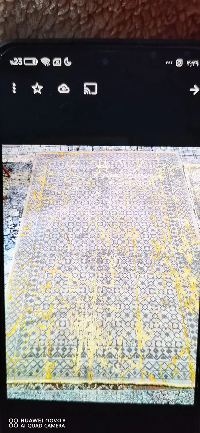 دوعددفرش 6متری و4متری طلایی جنس نخ|فرش|پاکدشت, پاکدشت (مامازند)|دیوار