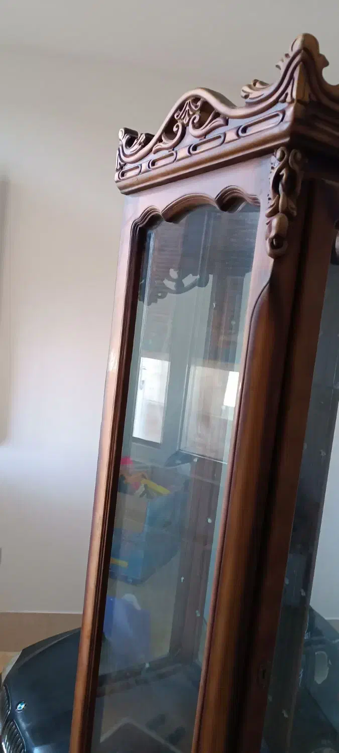 ویترین چوبی فندقی|بوفه، ویترین، کنسول|قم, باجک یک|دیوار