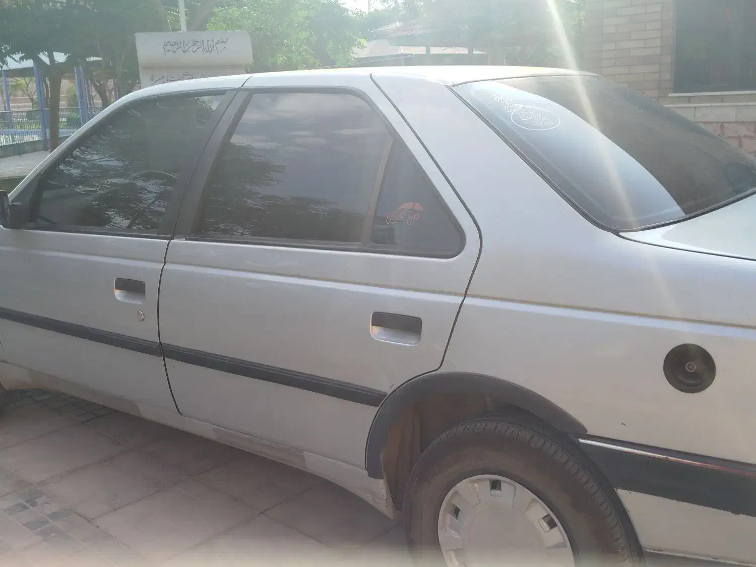 پژو 405 نقره ای متالیک مدل 90دوگانه شرکتی|خودرو سواری و وانت|برخوار, |دیوار