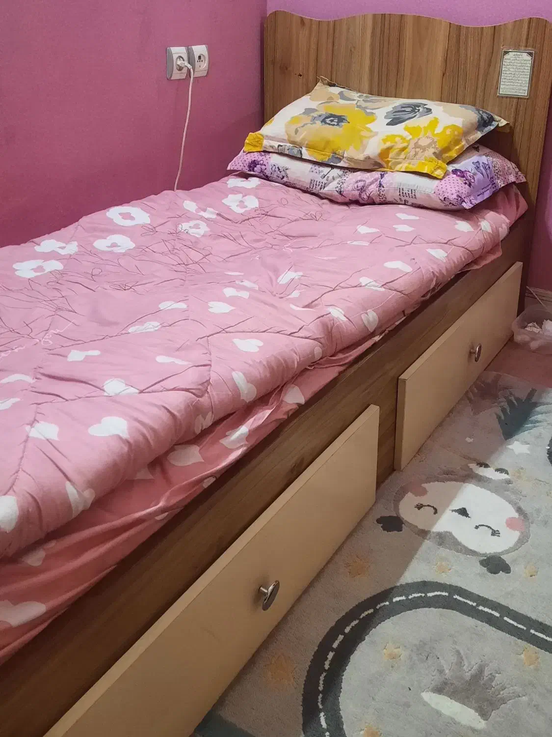 کمد لباس و تخت کودک|تخت و سرویس خواب|مشهد, ایثارگران|دیوار