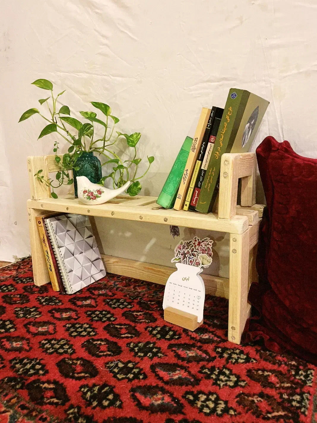 کتابخانه رومیزی مینیمال و شیک|کتابخانه، شلف، قفسههای دیواری|رشت, یخسازی|دیوار