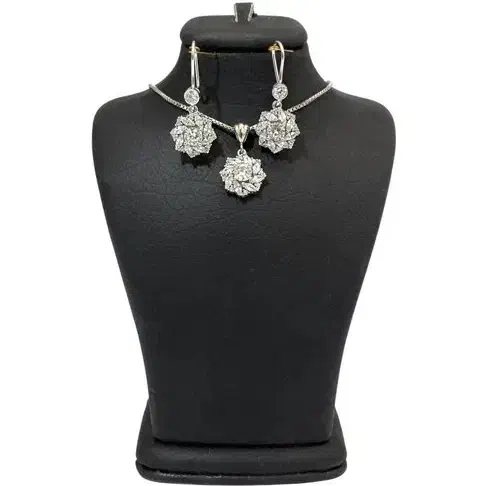 نیم ست نقره طرح شکوفه گل|جواهرات|تهران, جوادیه تهرانپارس|دیوار