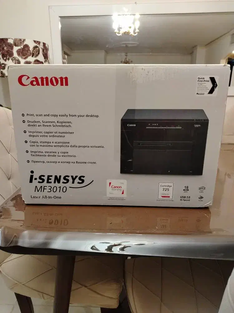 دستگاه سه کاره ی Canon مدل MF3010|پرینتر، اسکنر، کپی، فکس|اراک, |دیوار