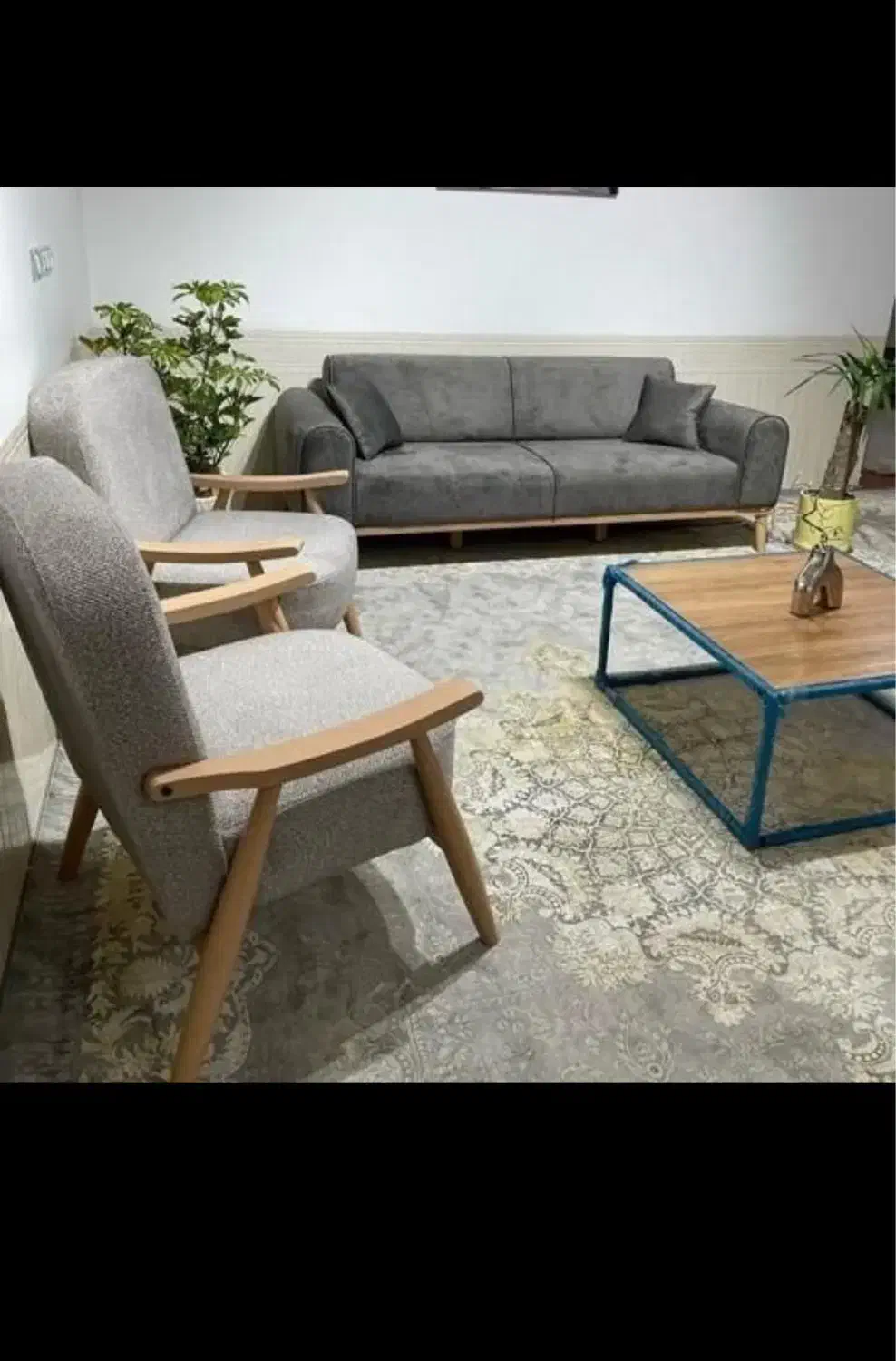 مبل. دسته چوبی اقساط ۶ماه|مبلمان خانگی و میز عسلی|بیرجند, |دیوار