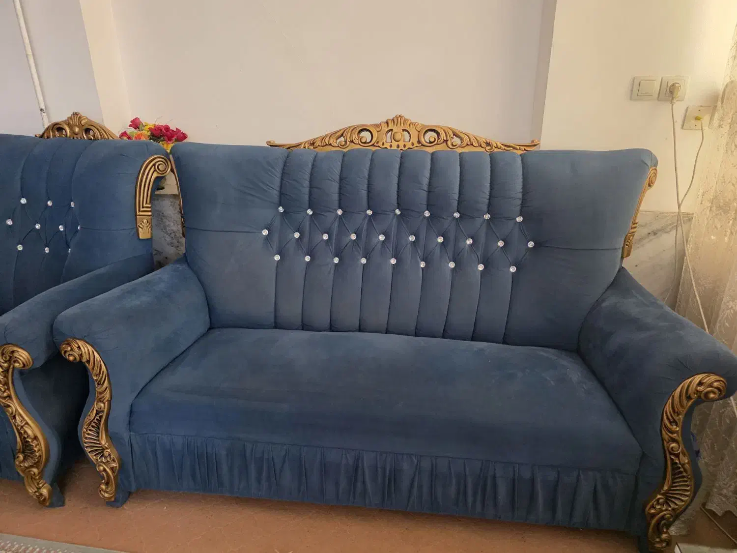 مبل طرح سلطنتی ۱۰ نفره سالم و درجه یک|مبلمان خانگی و میز عسلی|فسا, |دیوار