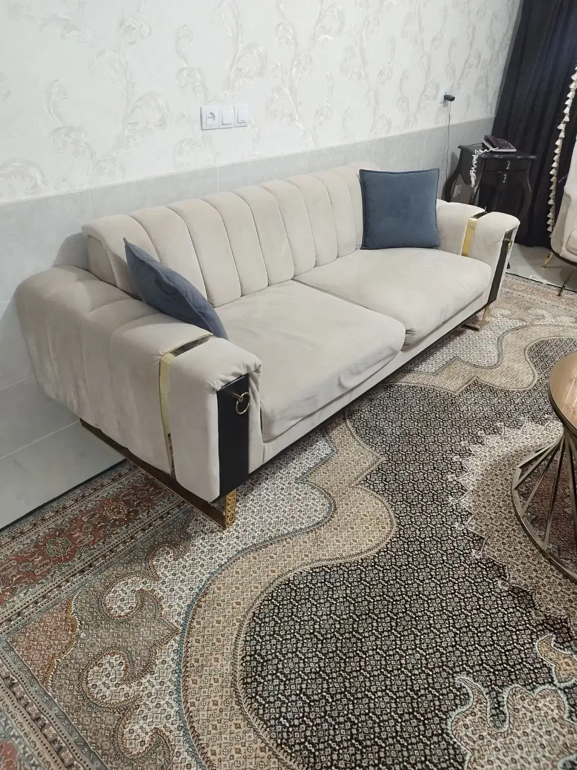 مبل ۸ نفره با پارچه نانو|مبلمان خانگی و میز عسلی|اقبالیه, |دیوار