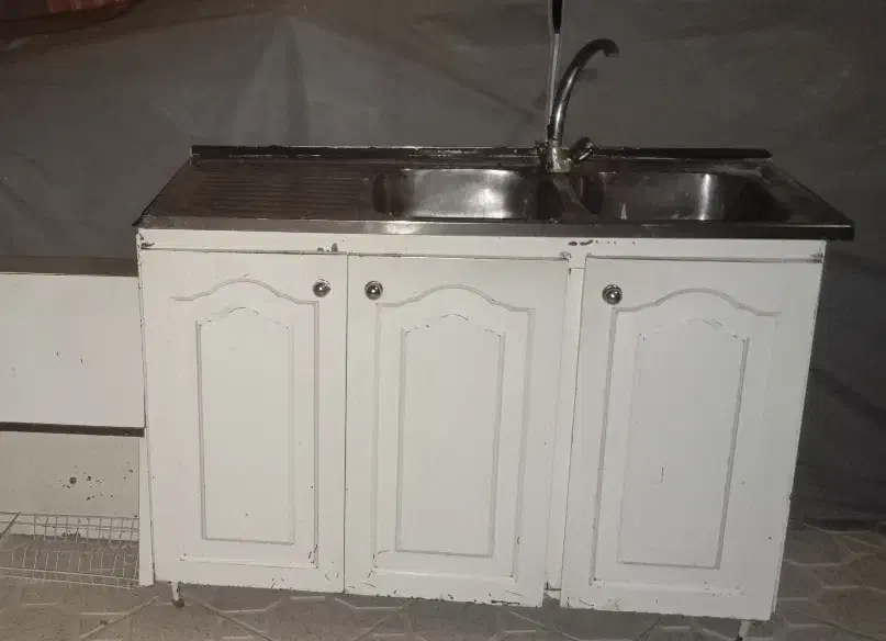 کابینت آبچکان وظزفشویی با سینک وشیرآب|آب‌چکان و نظم‌دهنده ظروف|زنجان, |دیوار