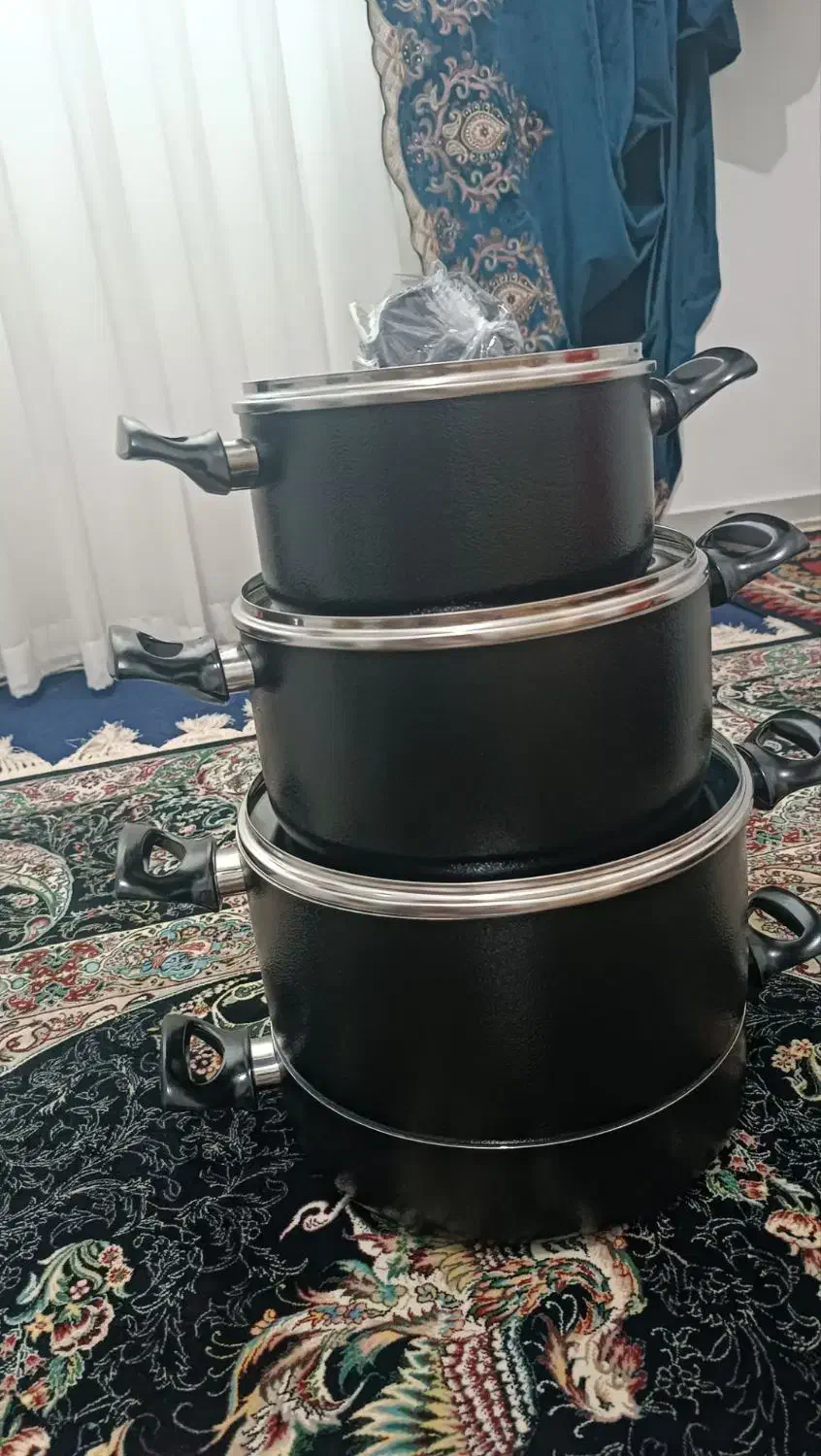 قابلمه تفلون ۷تیکه|ظروف پخت‌وپز|الوند, |دیوار