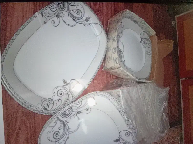 ست پیش دستی دوتا پلو خوری دو دست آش خوری دودست|ظروف سرو و پذیرایی|پارسآباد, |دیوار