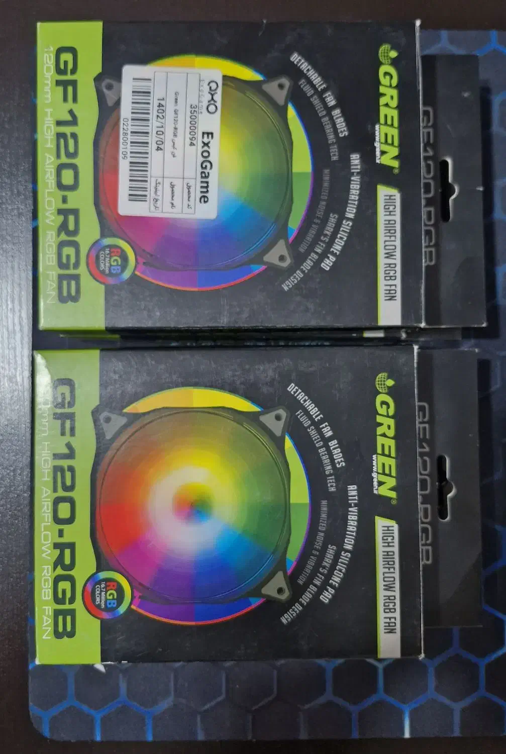 فن GF120-RGB گرین|قطعات و لوازم جانبی رایانه|تبریز, |دیوار