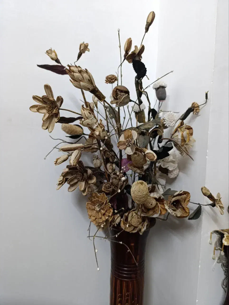 گل با گلدان|گل مصنوعی|سمنان, |دیوار