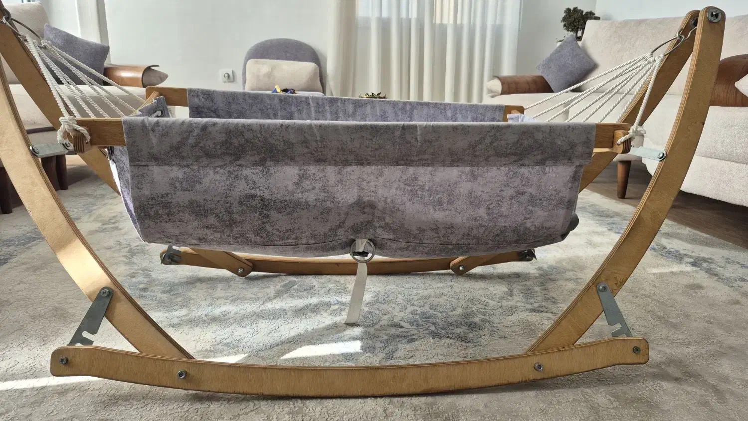 گهواره چوبی تاشو کودک|اسباب و اثاث بچه|ملارد, |دیوار