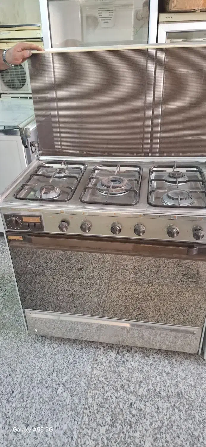 گاز فردار پنج شعله استیل تمیز|اجاق گاز و لوازم برقی پخت‌وپز|تهران, جوادیه تهرانپارس|دیوار