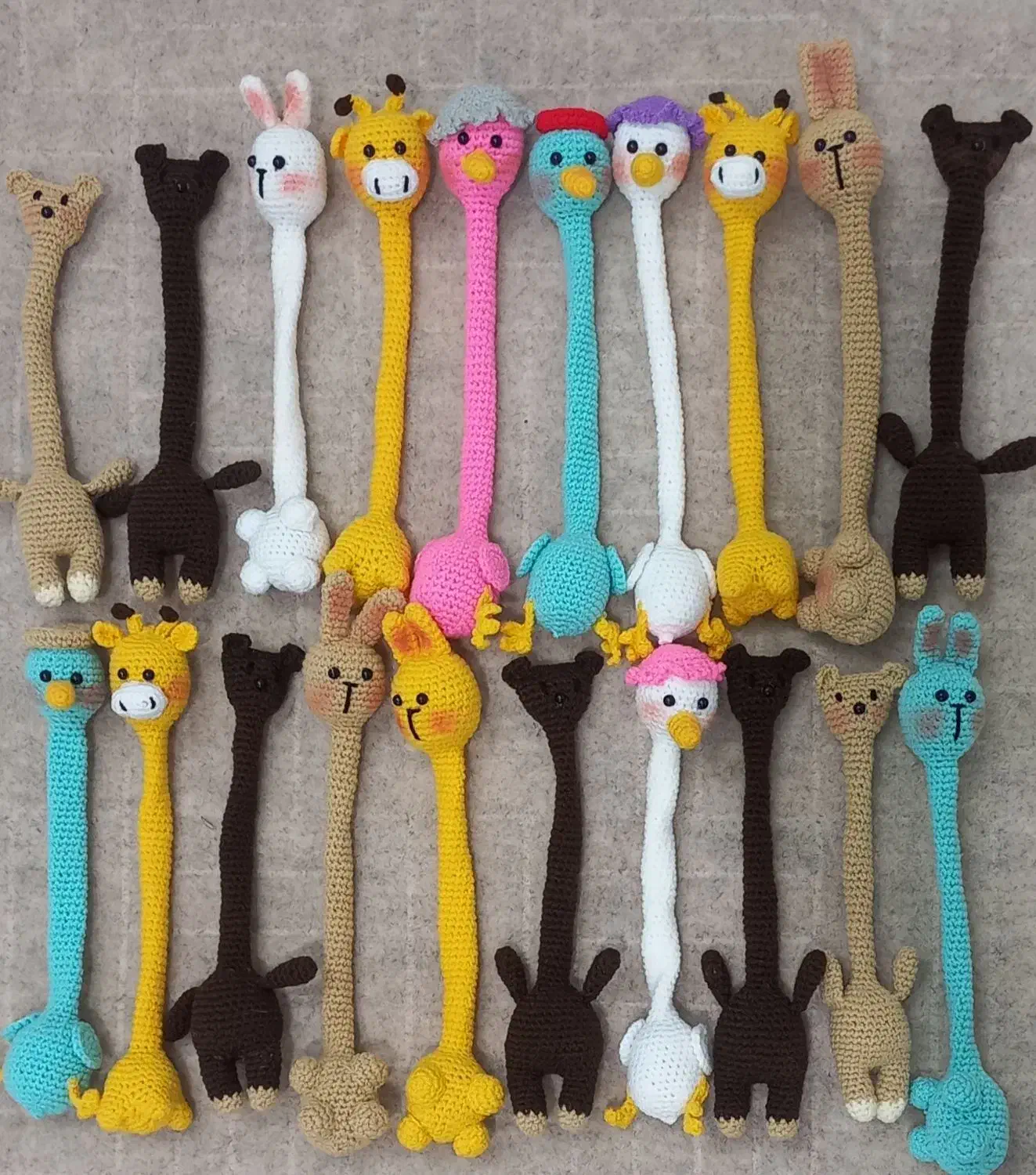 عروسک بافتنی گردن دراز|صنایع دستی و سایر لوازم تزئینی|شیروان (خراسان), |دیوار