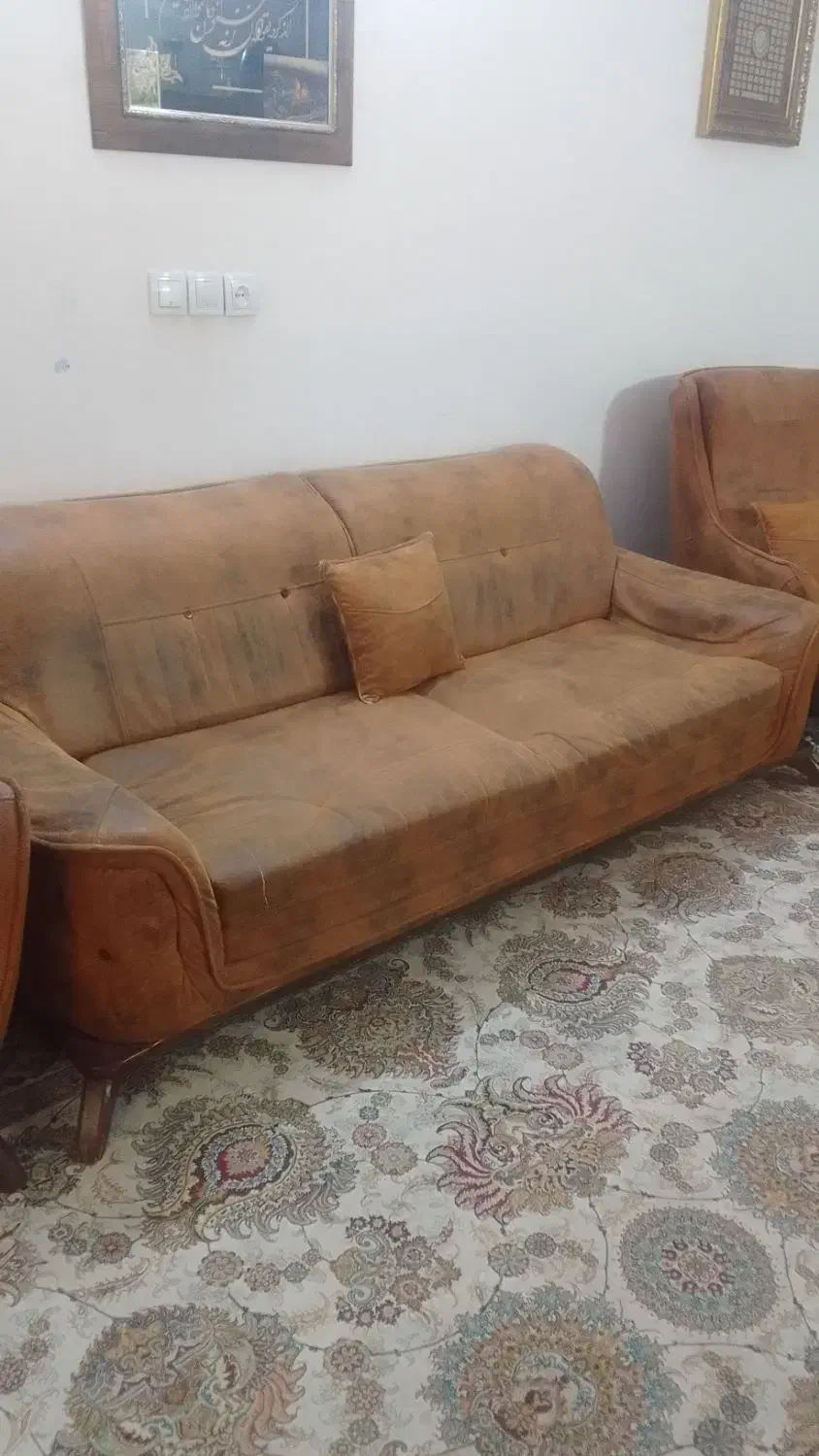 مبل راحتی ۸نفره قابل معاوضه با مبل سنتی|مبلمان خانگی و میز عسلی|شاندیز, |دیوار