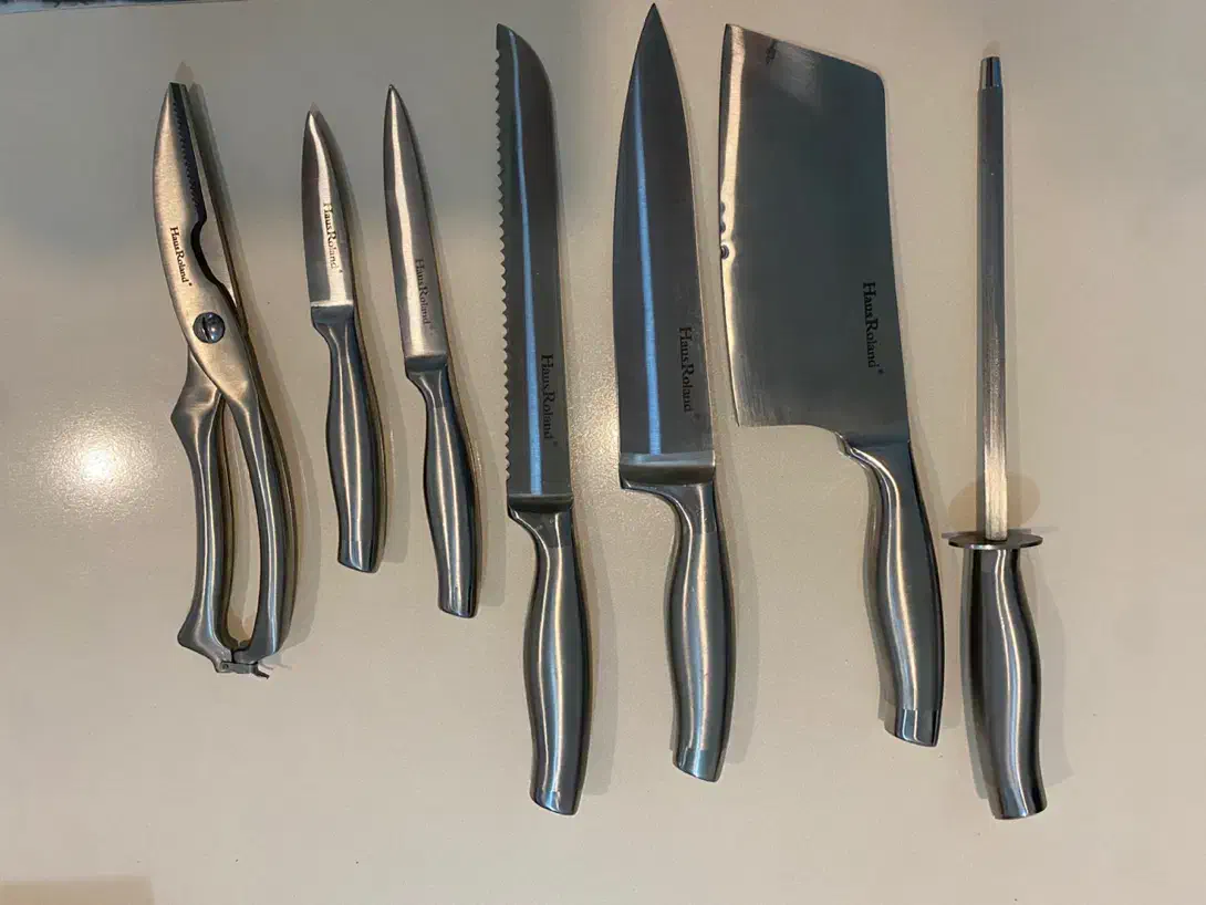 سرویس چاقو استیل پایه چوبی|ظروف پختوپز|مشهد, رضاشهر|دیوار