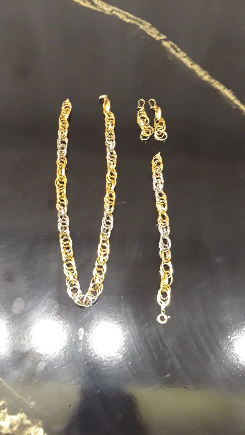 سرویس طلای کاملا نو مدل شنل .|جواهرات|زنجان, |دیوار