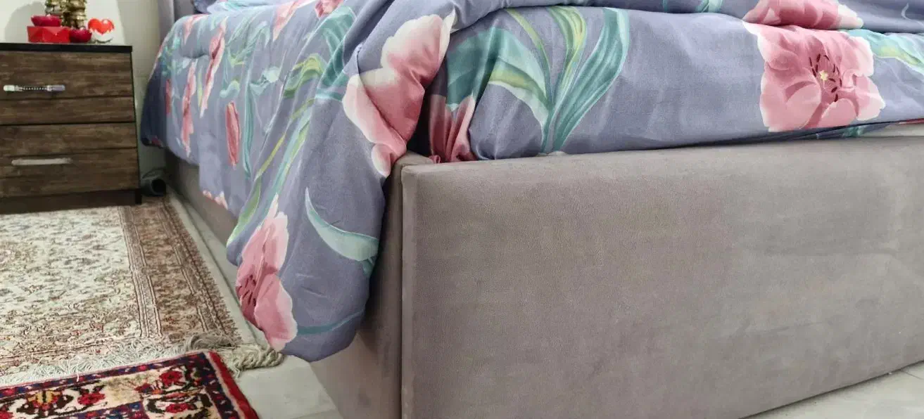 تخت دونفره روکش مخملی|تخت و سرویس خواب|پردیس, فاز ۳|دیوار