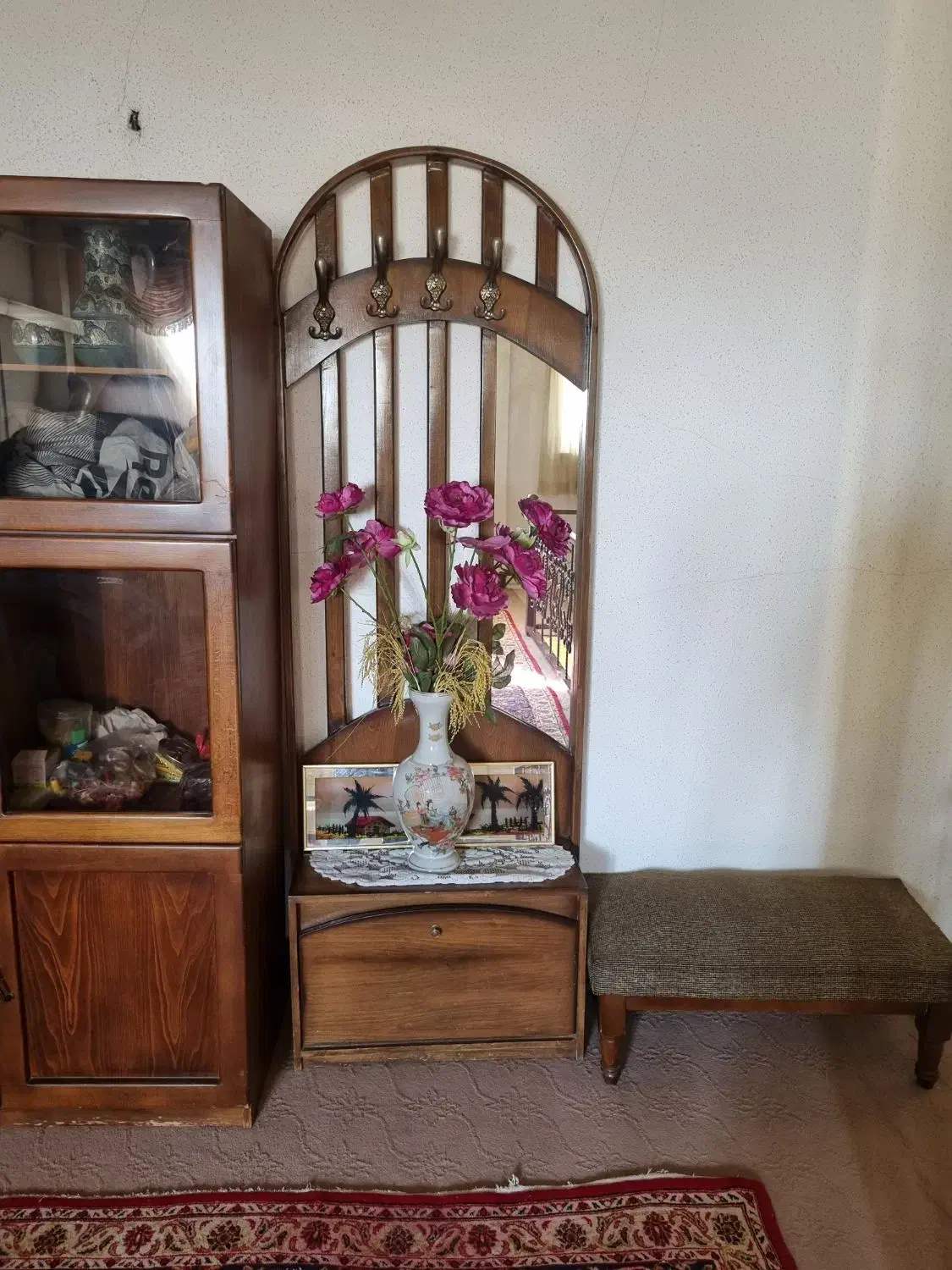 جا کفشی و جالباسی چوبی|جاکفشی، کمد، دراور|بابل, |دیوار