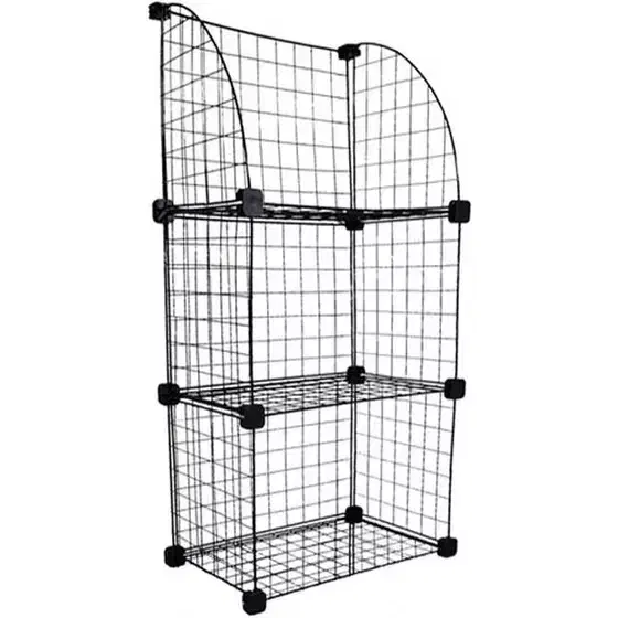 قفسه کتاب سه طبقه|کتابخانه، شلف، قفسههای دیواری|اصفهان, عسگریه|دیوار