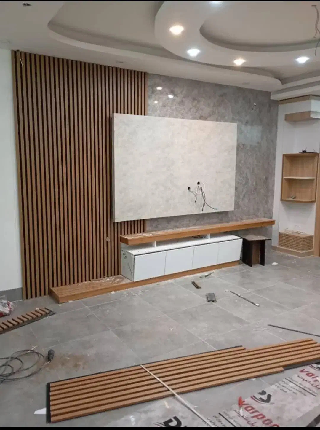 اجرای تی وی وال ترموال باکس کناف ماربل شیت|خدمات پیشه و مهارت|گرگان, |دیوار