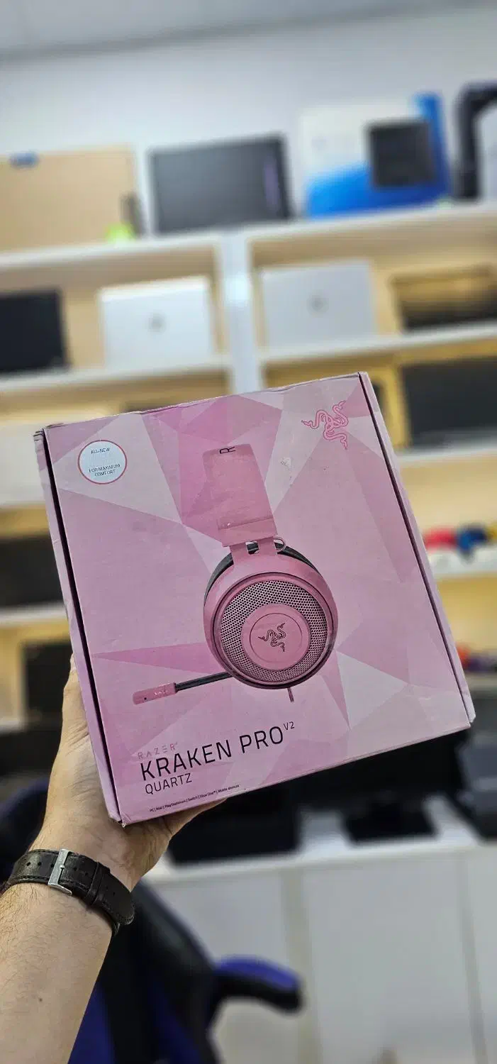 هدست دخترانه گیمینگ Razer Kraken pro v2 Quartz|قطعات و لوازم جانبی رایانه|زنجان, |دیوار